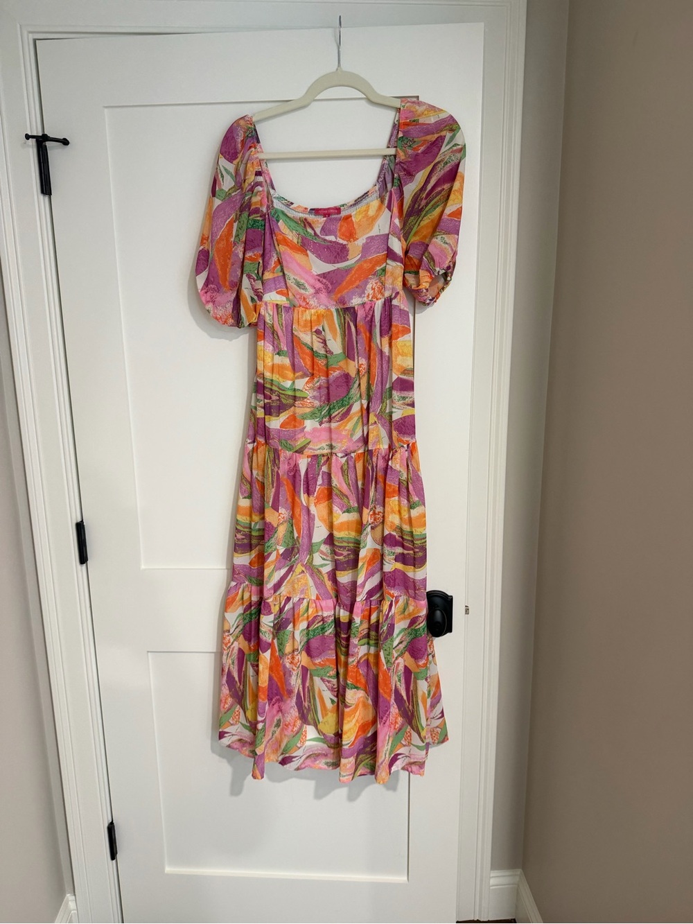 Pinkblush Pink Multi Floral Tiered Maxi Dress
